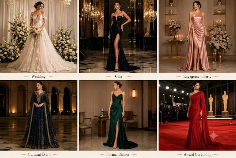 Occasions Call for a Woman Long Gown