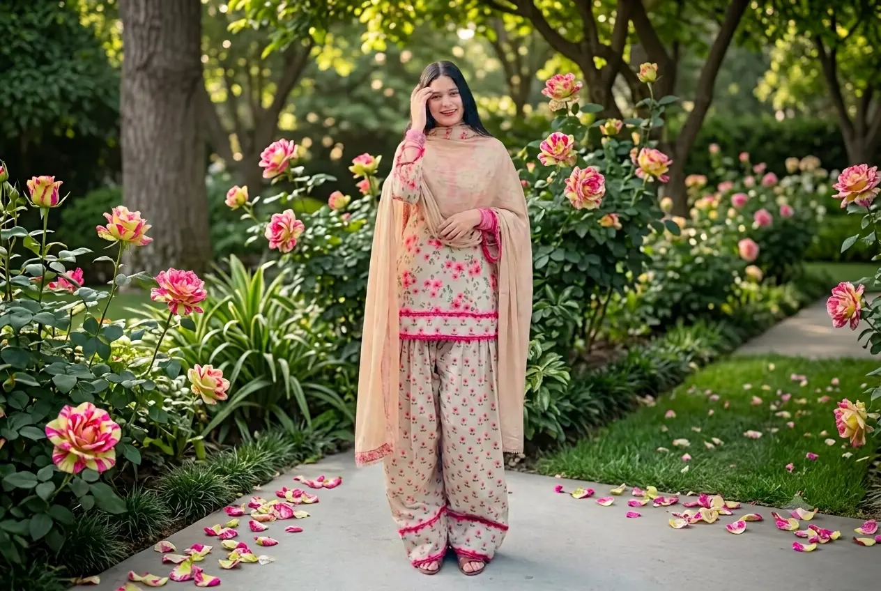 dupattas can elevate a simple straight salwar suit