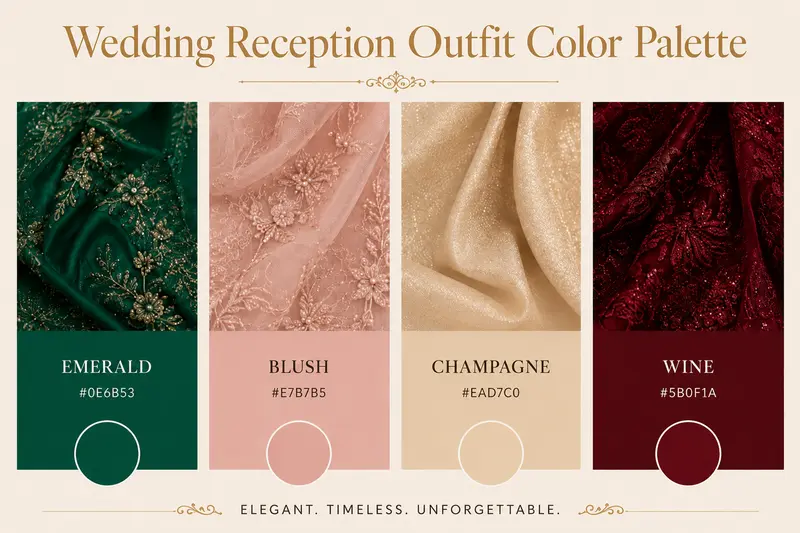 Color Choices for bridal outfit for reception