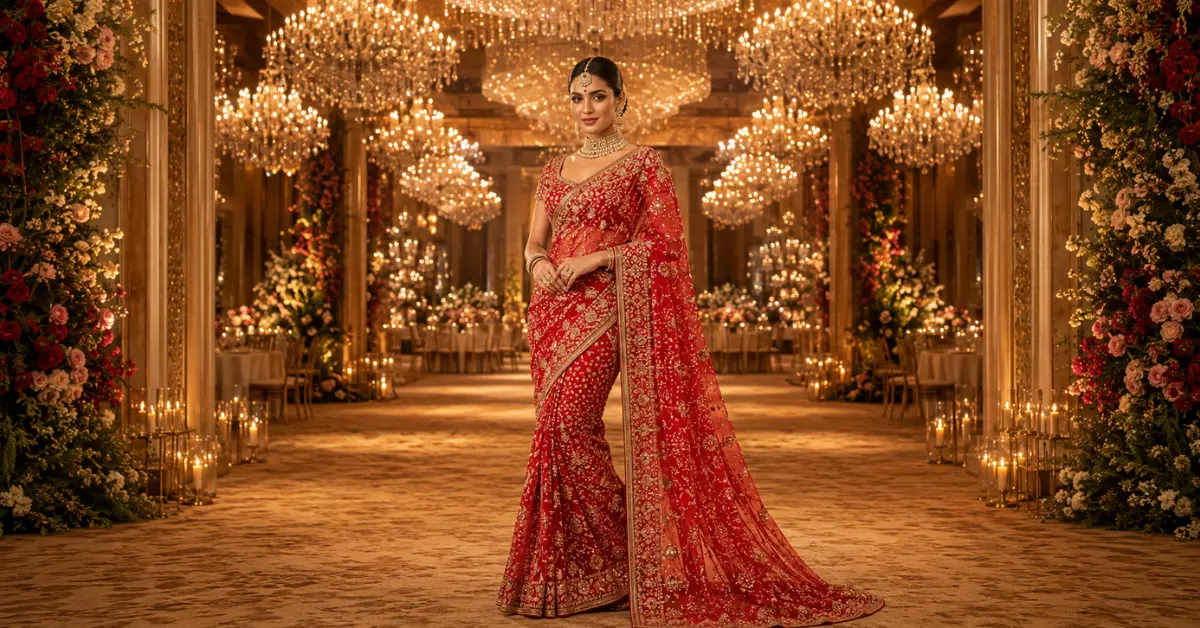 Designer Saree for Reception: A Complete Style Guide for Brides & Guests