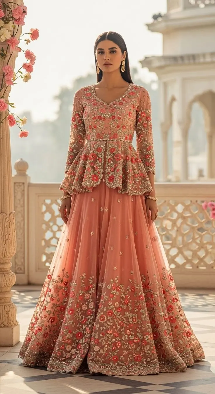 Trending Colors in Indo Western Lehengas